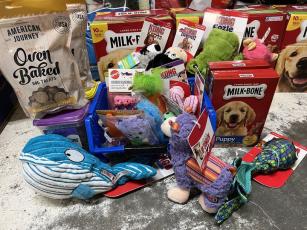 Generous people have donated toys, treats and more for the shelter animals