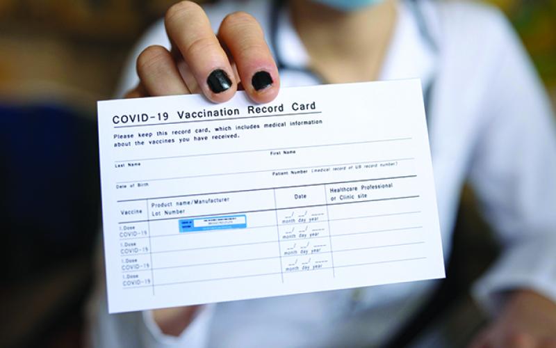 COVID vaccine card