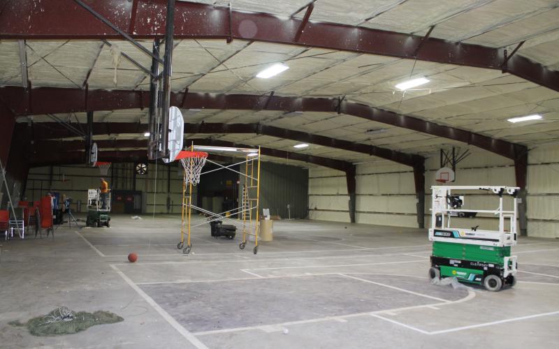 The indoor recreation center has new insulation and will get a new HVAC system this spring