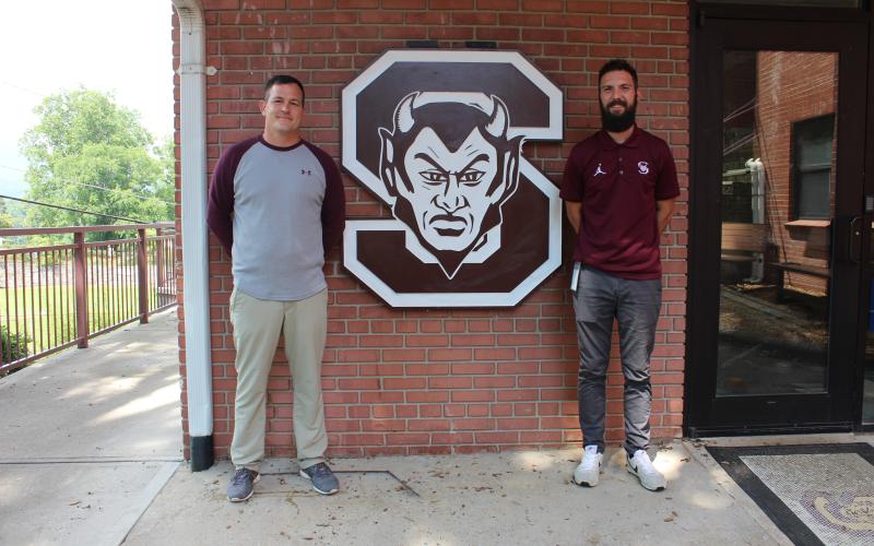 Swain County Middle School has new leadership in Principal Ryan McMahan (right) and Assistant Principal Eric Stephenson.