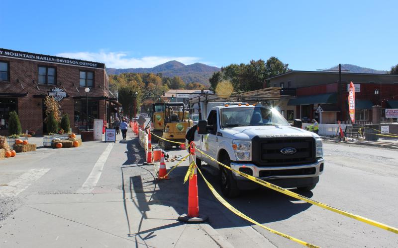 The Town of Bryson City is almost done with its utility work under Everett Street.