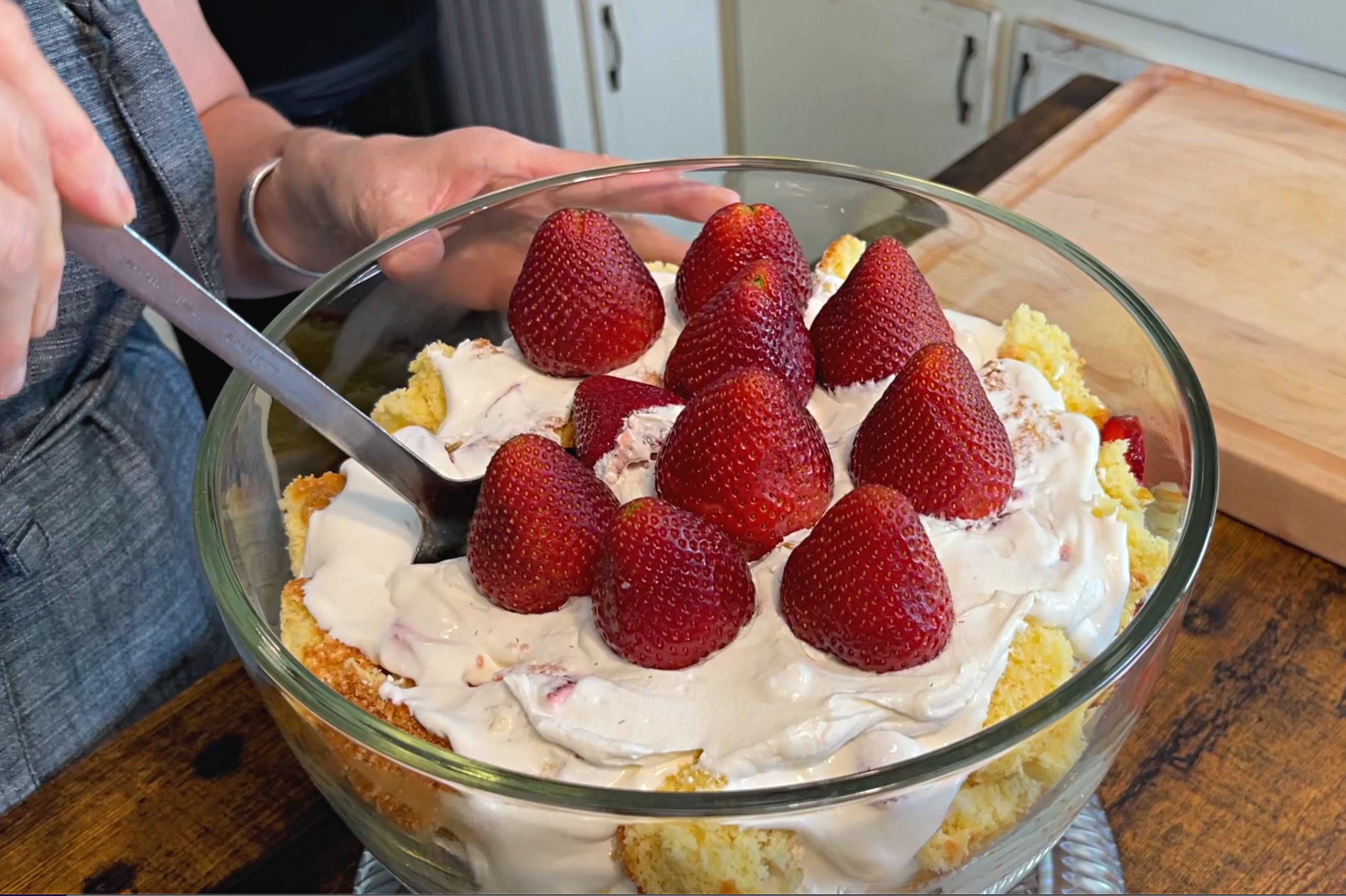 The book includes favorite sweet treats like strawberry punch bowl cake