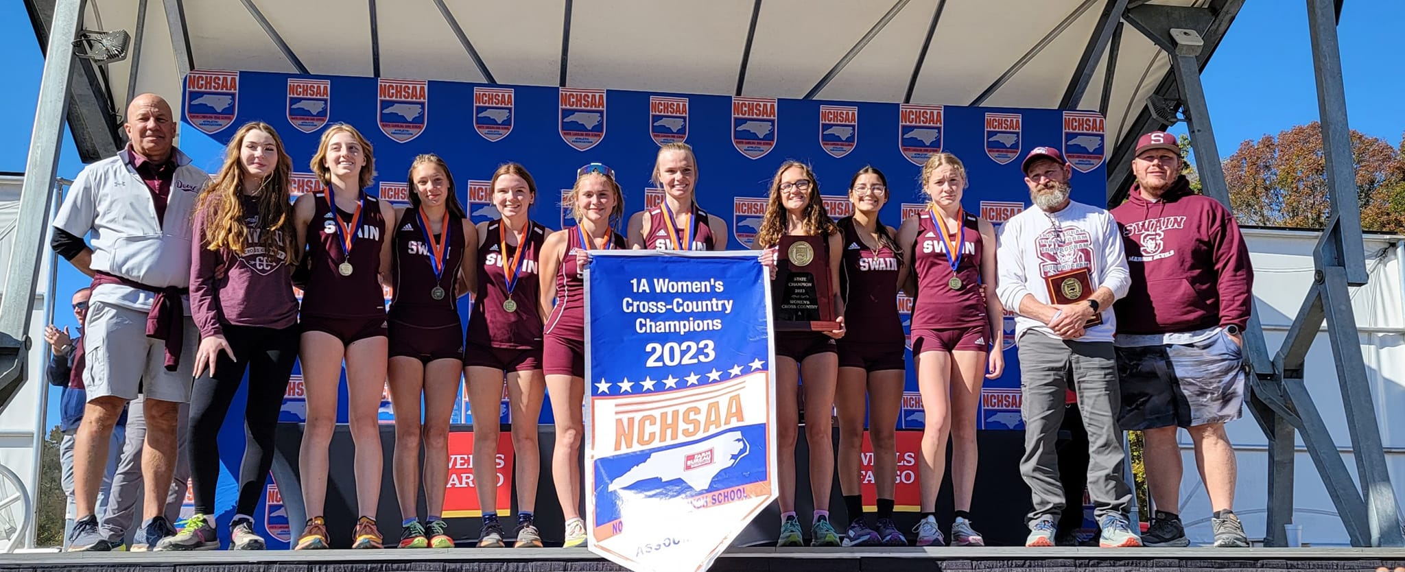 Swain County Lady Devils were named the 1A Women's Cross Country Champions for 2023 this weekend in Kernersville, N.C., earning the title for the third year in a row. The Maroon Devils took third place at state. 