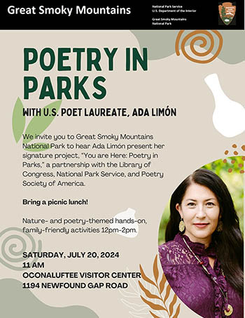 Ana Limon will visit Oconaluftee Visitors Center on July 20