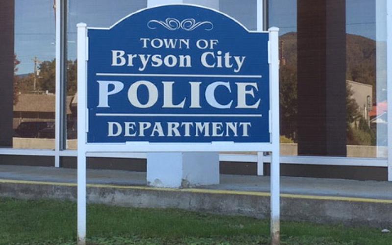 Bryson City Police Department sign