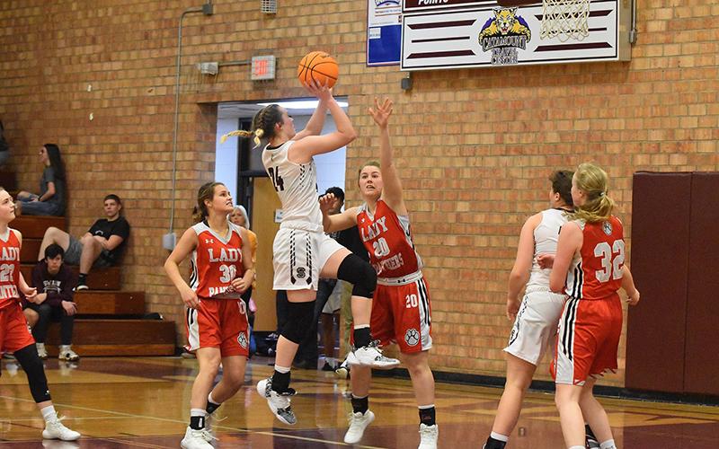 Lady Devil Mazie Helpman was the highest scorer for the Lady Devils Friday with 27 points.