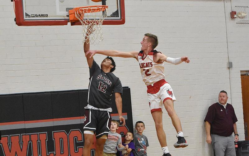 Maroon Devil Donnavin Groenewold scores in the home game against the Wildcats.