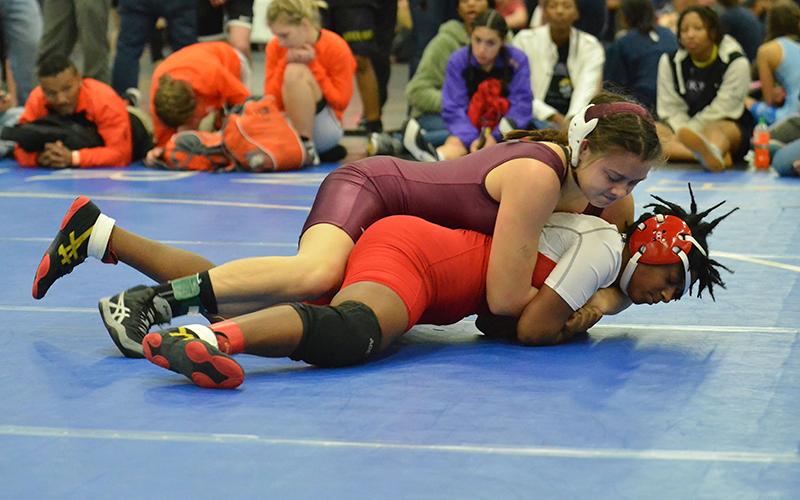 Lady Devil Mallerie Clampitt advanced to the semifinals at the state tournament.