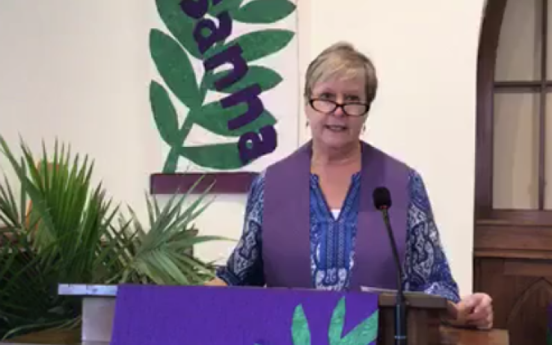 Terry Hanna delivers the message on Facebook live