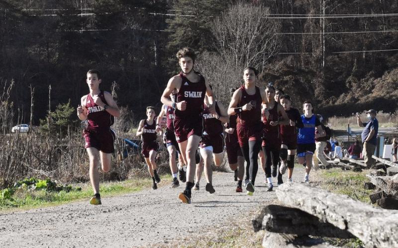 Swain boys cross country won the meet