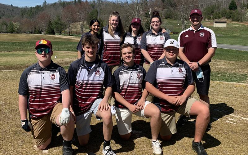 The Swain 2021 golf team