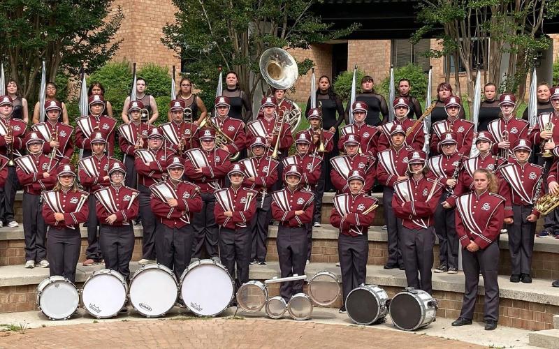 The 2021-22 Swain County High School Maroon Devils Marching Band.