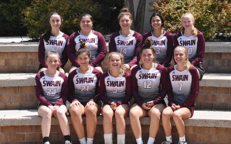 The 2021-22 Swain County High School Lady Devils varsity volleyball team.