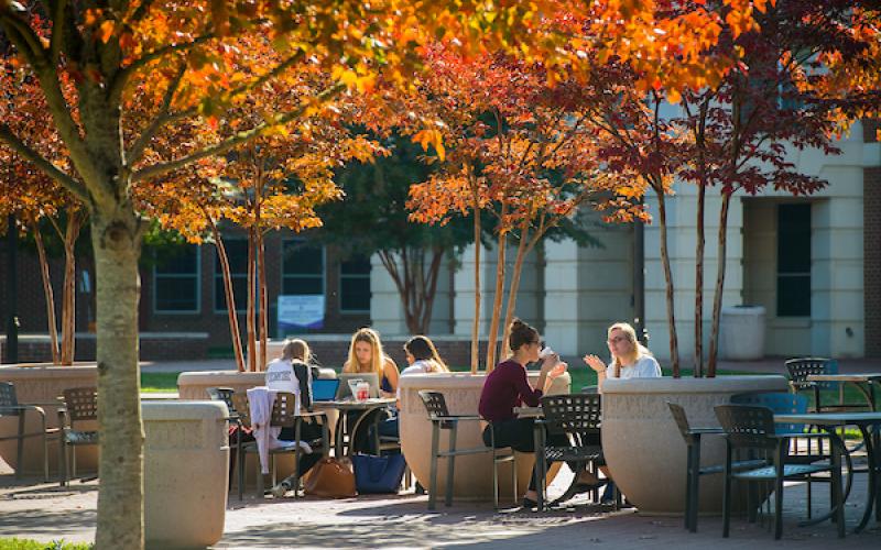 Fall color on WCU campus