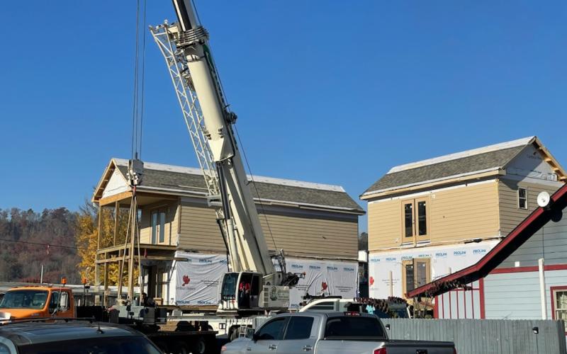 The houses on Island Street owned by Slickrock Builders will likely be vacation rentals.