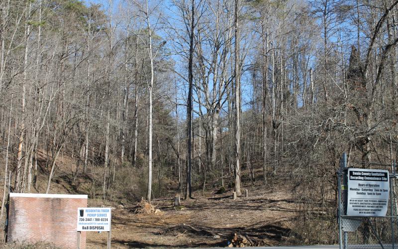 A few trees have already been cleared on the site for an animal control facility