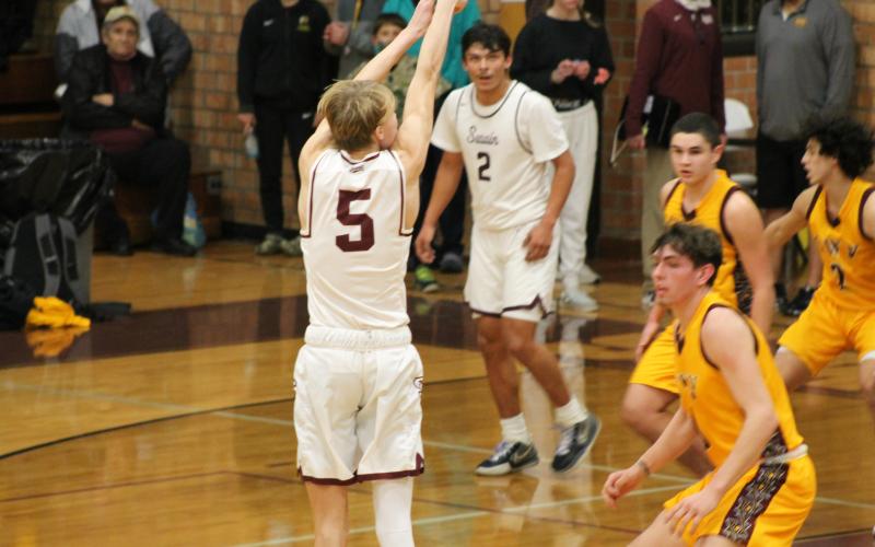 Cameron Blankenship swooshes a basket