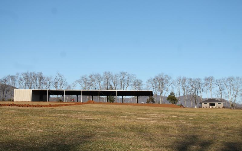 The pavilion at the Great Smoky Mountains Event Park
