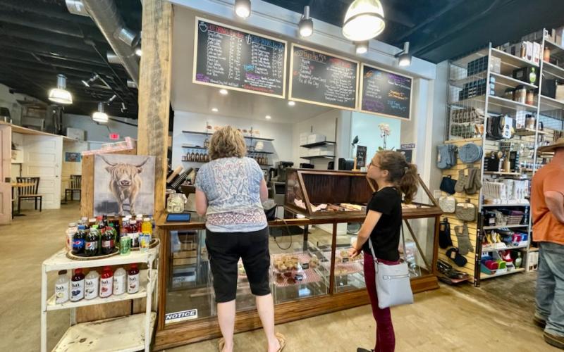 MRKT on the Square opened on Main Street recently. The gift shop and toy store has a cafe with Sandra D's Fried pies.