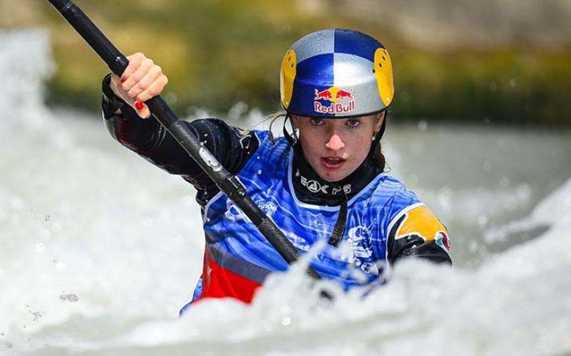 Evy kayaking