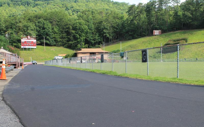 The track at the high school has been paved but needs track resurfacing, which should be completed this fall.