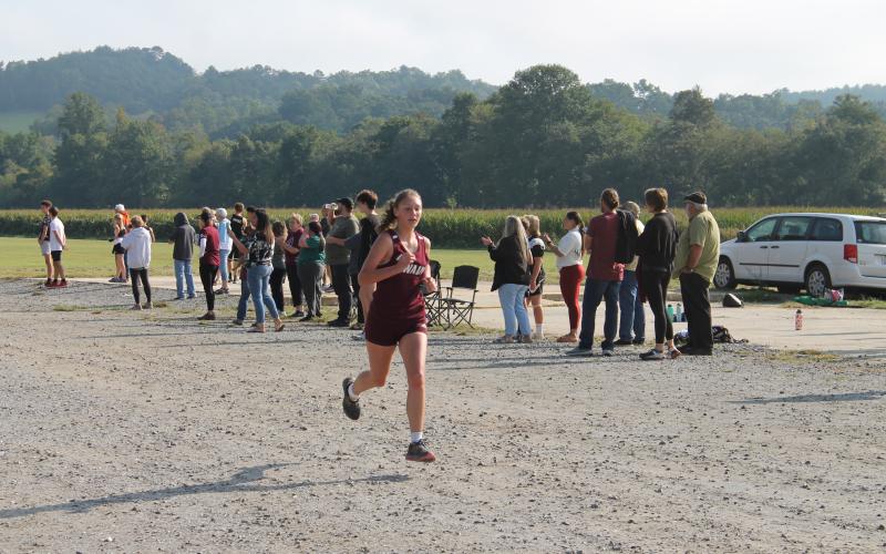 Angel Lomelli placed 10th out of 45 at the home cross country meet last week