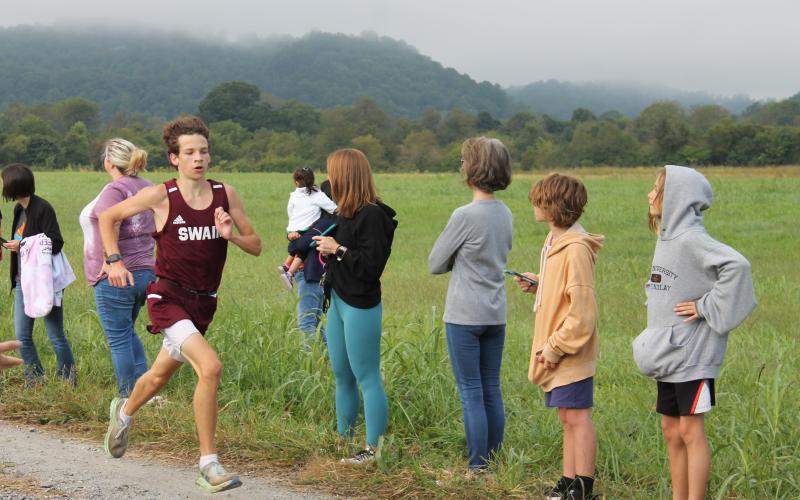 Cory Wolf placed 15th out of 68 runners at the home meet on Saturday.