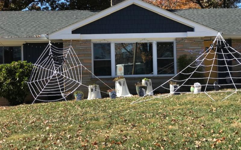 Beware the larger-than-life spiders and cemetery spooks found at this house on Dunbar Street.