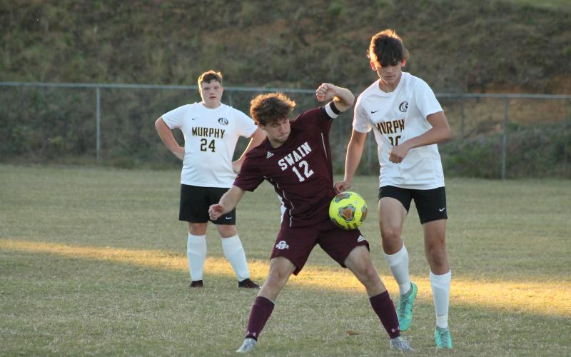 Maroon Devil Landon Matz had three goals and multiple assists at last week’s game against Murphy, where Swain won 9-4.