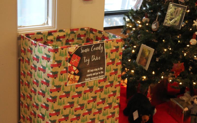 Toy donations are being collected inside the Swain County Heritage Museum and Visitor’s Center.