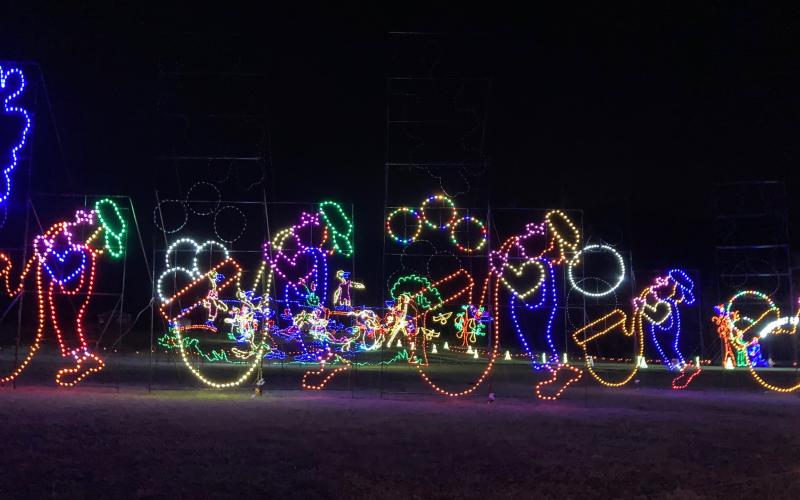 This year's lightship was themed for the 12 Days of Christmas