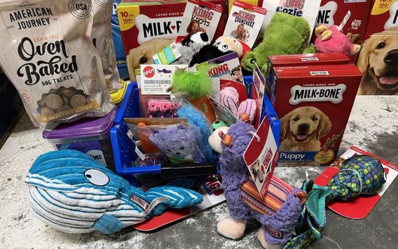Generous people have donated toys, treats and more for the shelter animals