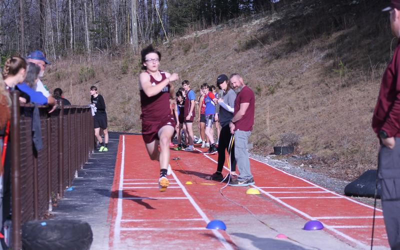 Matthew Gray won the triple jump finals last week