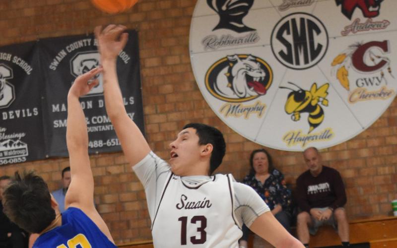 Josiah Glaspie, junior, led the Devils in scoring against Highlands at home Tuesday.Credit: Joanna McMahan