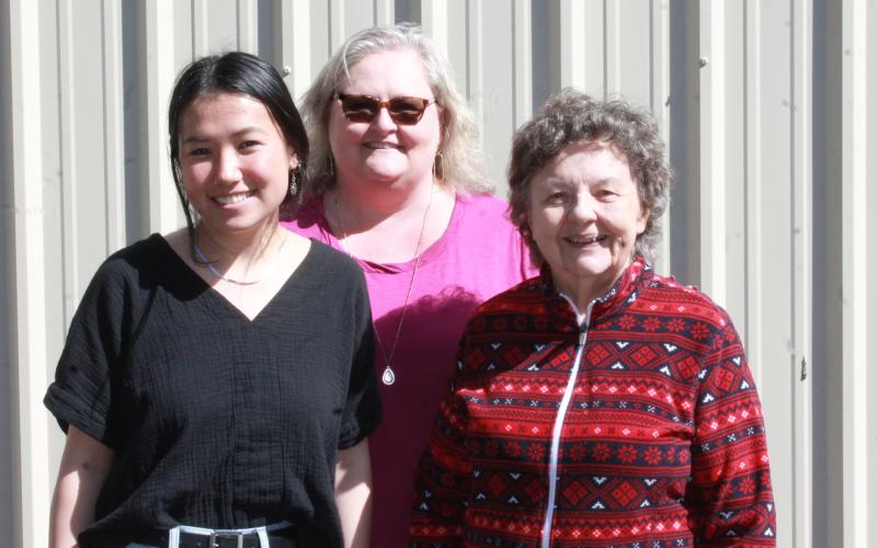 From left, Guardian ad Litem District 30 intern Sarah Jane Stout, supervisor Tracy Hall and volunteer Anne Steele.