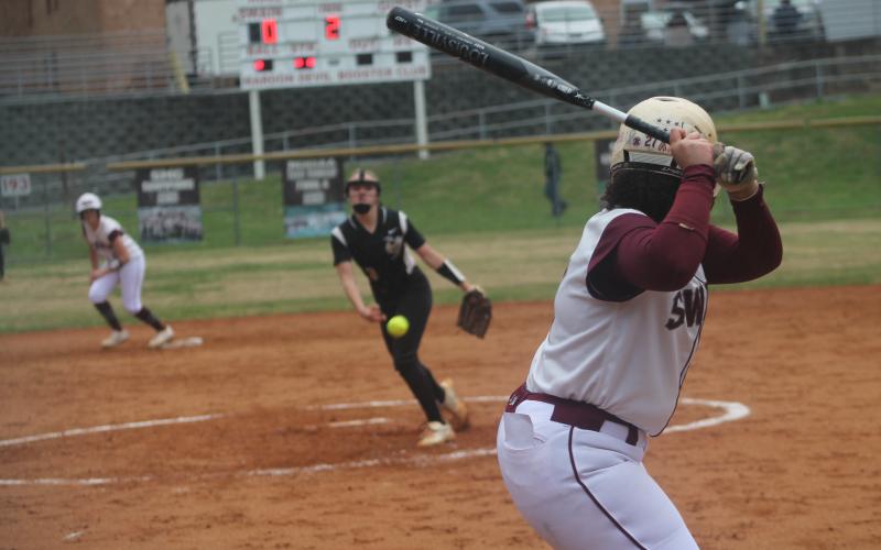 Kandyce Crisp got two hits at Tuesday’s game against Hayesville.