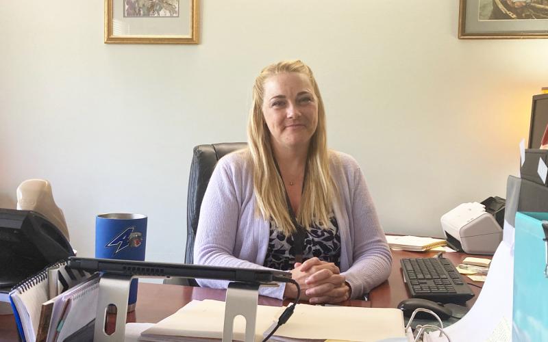 Bree Clawson, Swain County DSS director, is pictured at her office.