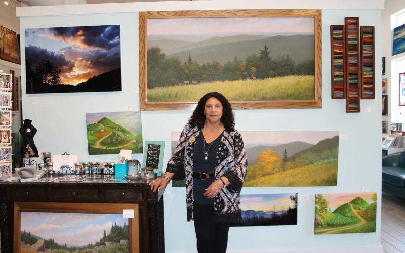 Gallery Zella owner Zella Jackson is pictured at the gallery on Everett Street.