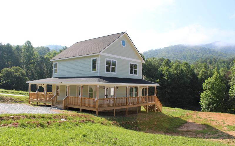 New home construction, like this on Arlington Avenue, is few and far between in Swain County.