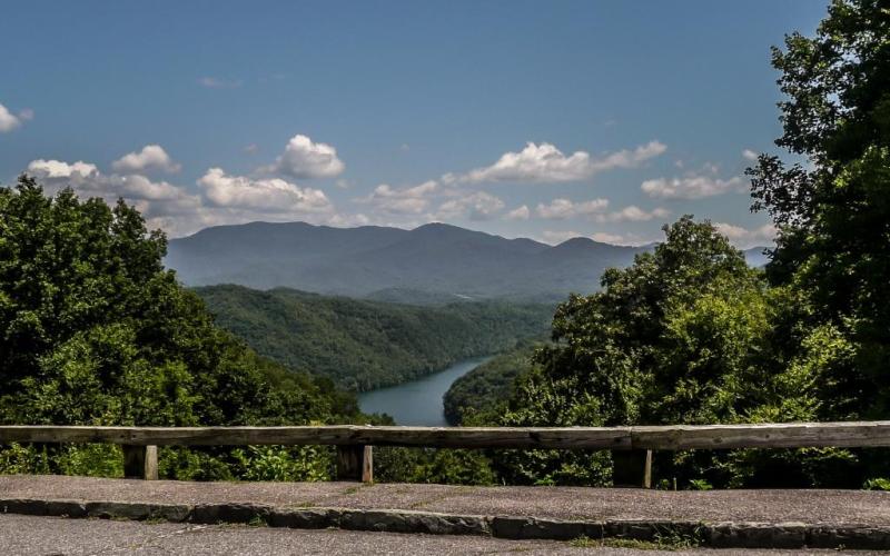 Above is a view from an overlook on Lakeview Drive. The road, in the Smokies, will see some much-needed improvement this year but the work will require a road closure for 90 days beginning later in the summer.