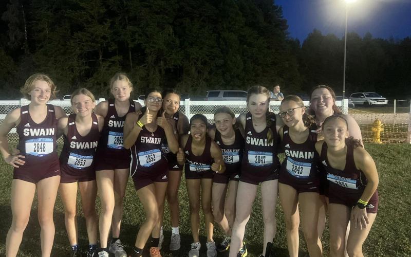 Swain Lady Devils are pictured after the Hare and the Hound Invitational held in Charlotte this past weekend.