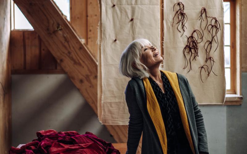 Luzene Hill says living near the Qualla Boundary enriches her art and life overall.