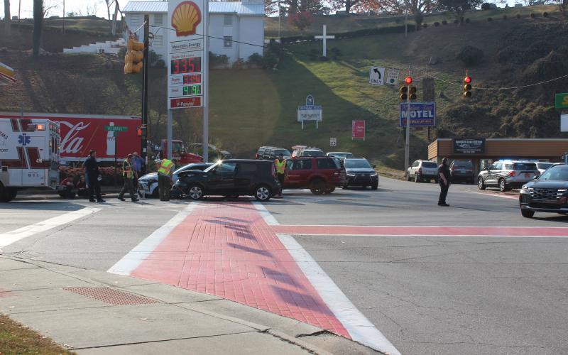 Bryson City Police Chief Charlie Robinson said his department has responded to multiple wrecks, like this one earlier this month, on Veterans Boulevard. Pedestrian crossings and speeding have also been concerns.