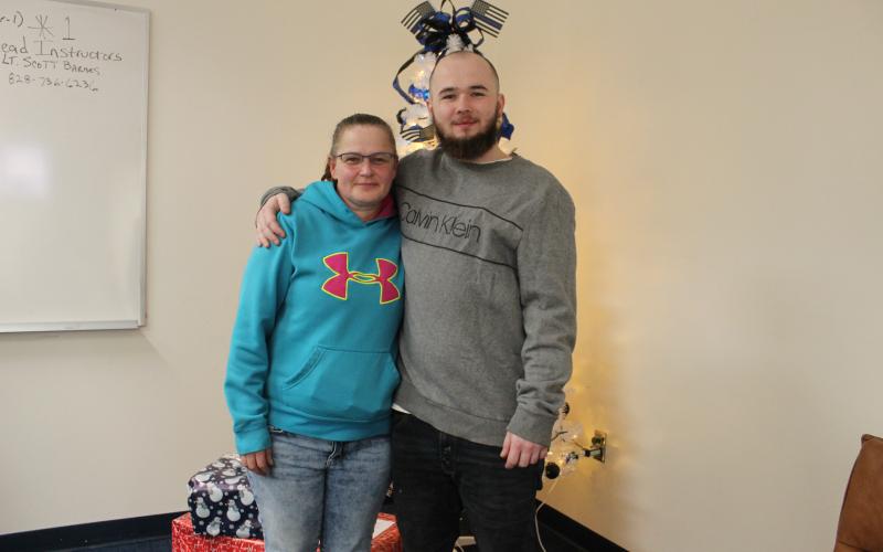 Tyler Taylor got to reunite with his mother Crystal Sullivan for the sheriff’s office’s annual Christmas program.