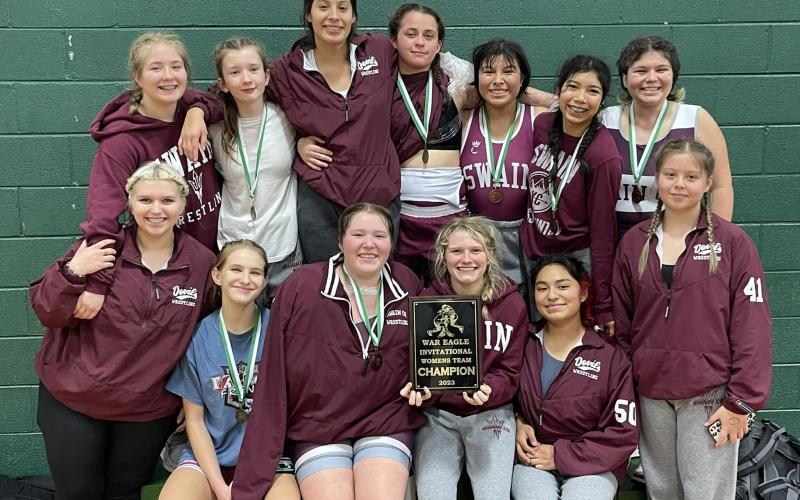 The Lady Devils win gold at the War Eagle Duals