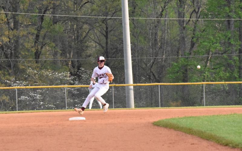 Jones Robinson gets ready to catch the ball at third during a recent home game against the Wildcats