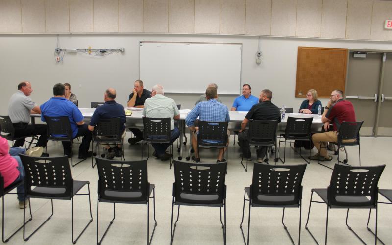 Bryson City Town Board of Aldermen and Swain County Board of Commissioners met for a joint session at the Business Center on Monday night.