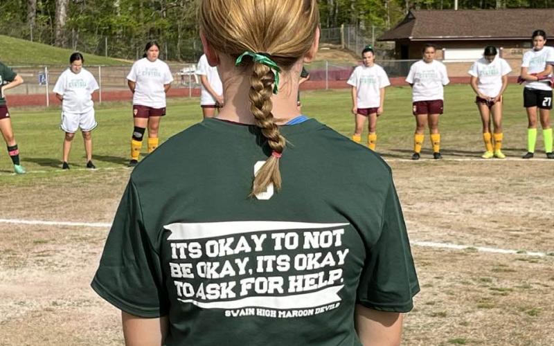 Thursday's game was Mental Health Awareness Night
