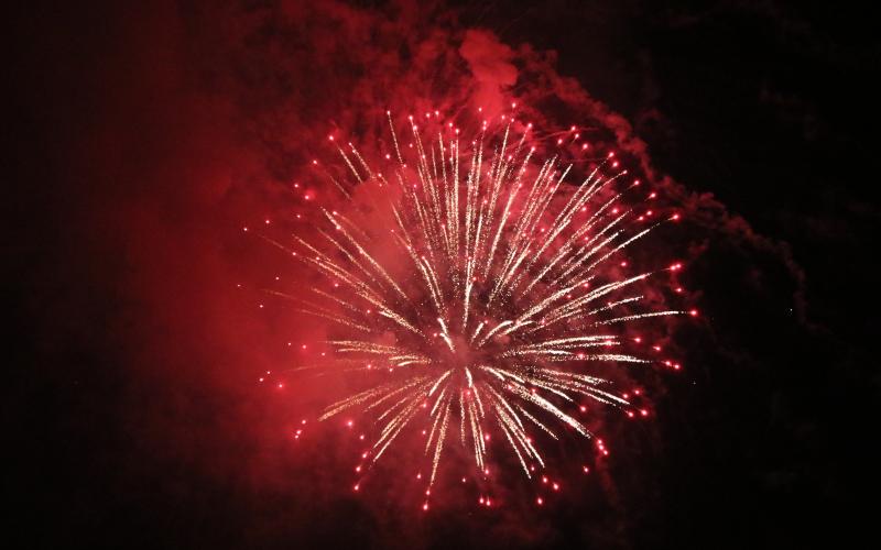 The annual Freedom Festival concludes with a huge fireworks display at 10 p.m.