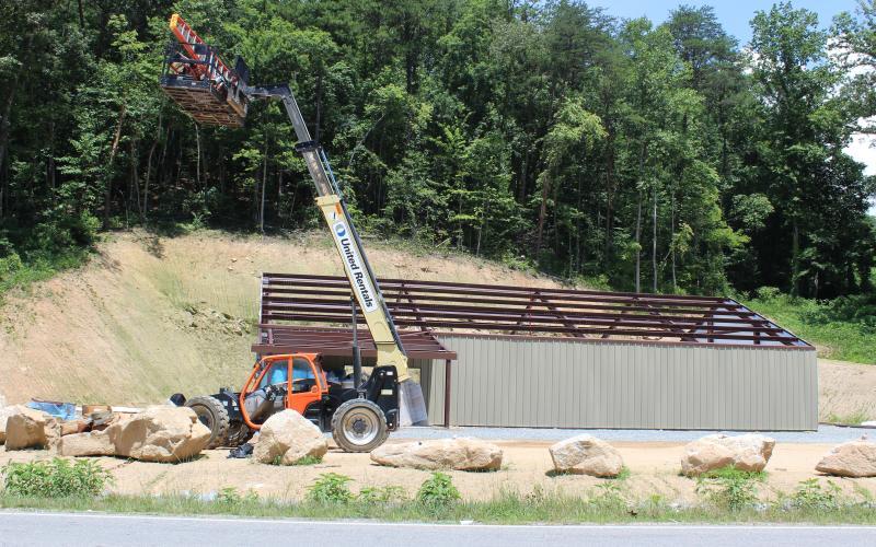Apparently, things got heated last month when commissioners discussed the animal control shelter and staffing during a closed session. The shell of the building went up last week.